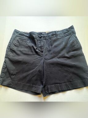 Talbots Black Chino Bermuda Shorts